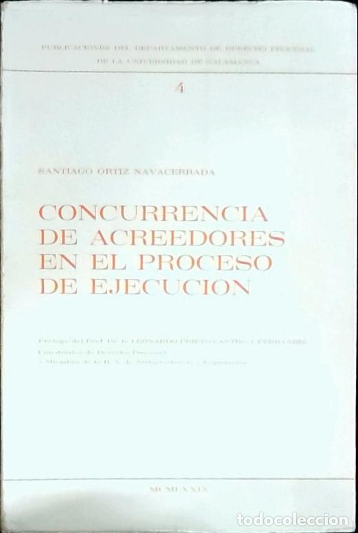 Libros: Concurrencia de acreedores en el proceso de ejecuci&oacute;n - Ortiz Navacerrada, Santiago: