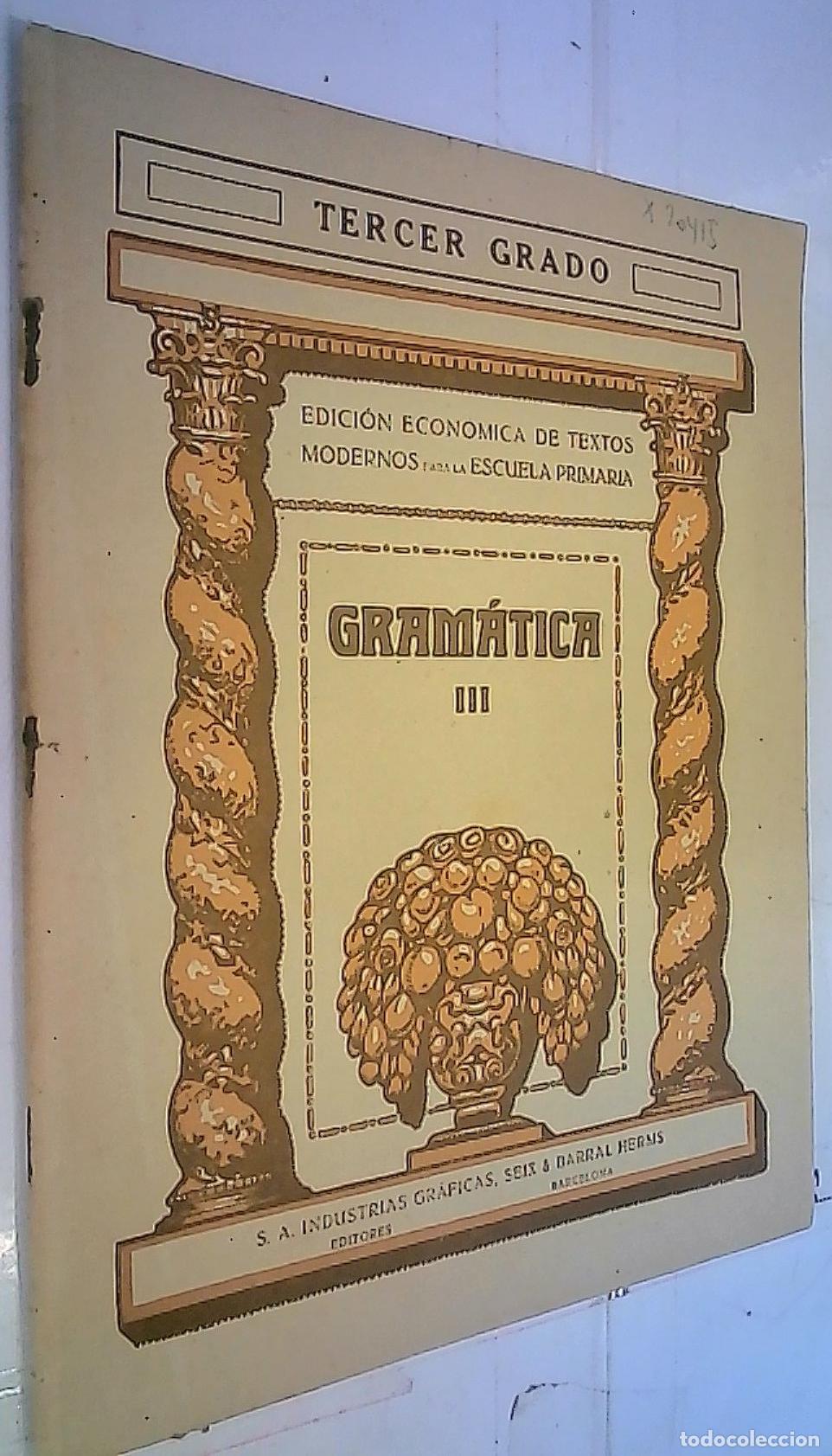 Libri di seconda mano: Gram&aacute;tica n&ordm; 3. Tercer grado - Palau Vera, Juan:
