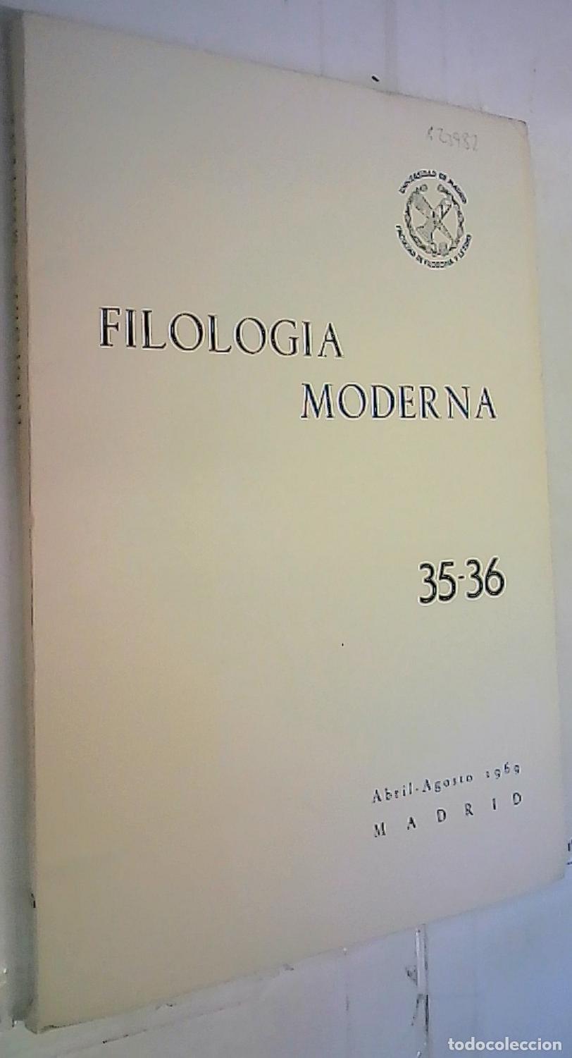 Libros: Filolog&iacute;a Moderna n&ordm;s 35 y 36 - REVISTA: