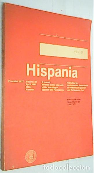 Libri di seconda mano: Hispania. A Journal Devoted to the Interests of the Teaching of Sapnish adn Portuguese Volumen 63, A