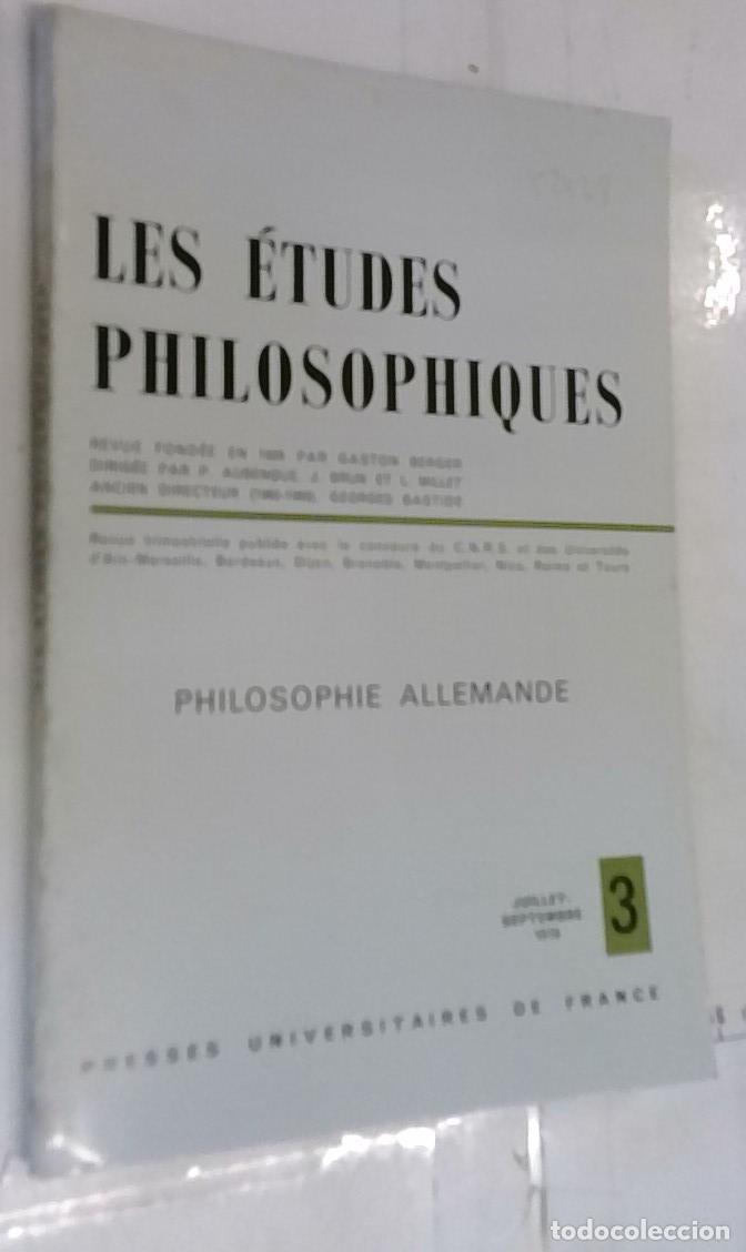 Livres: Philosophie allemande - REVISTA: