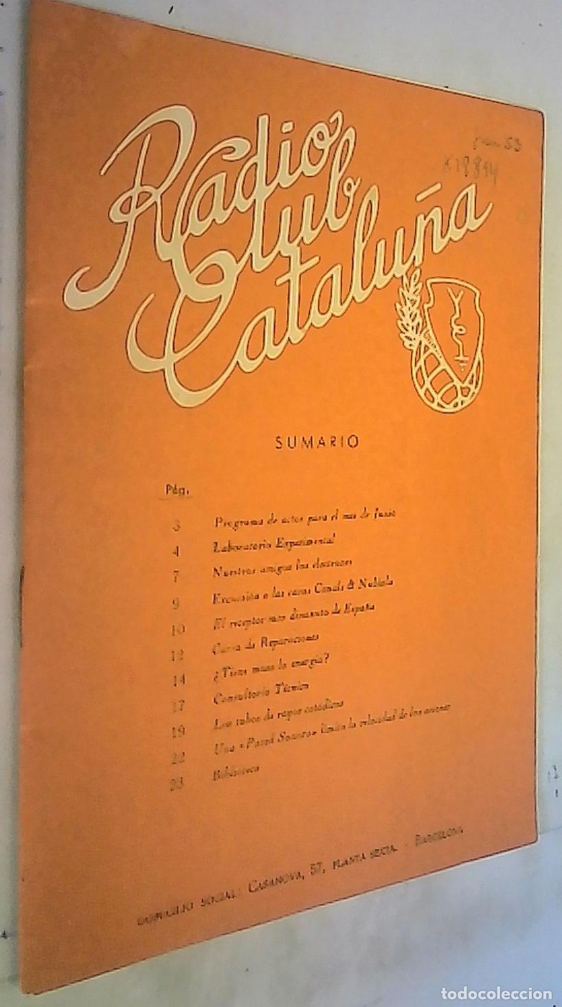 Livres: Radio Club Catalu&ntilde;a Junio1953 - REVISTA: