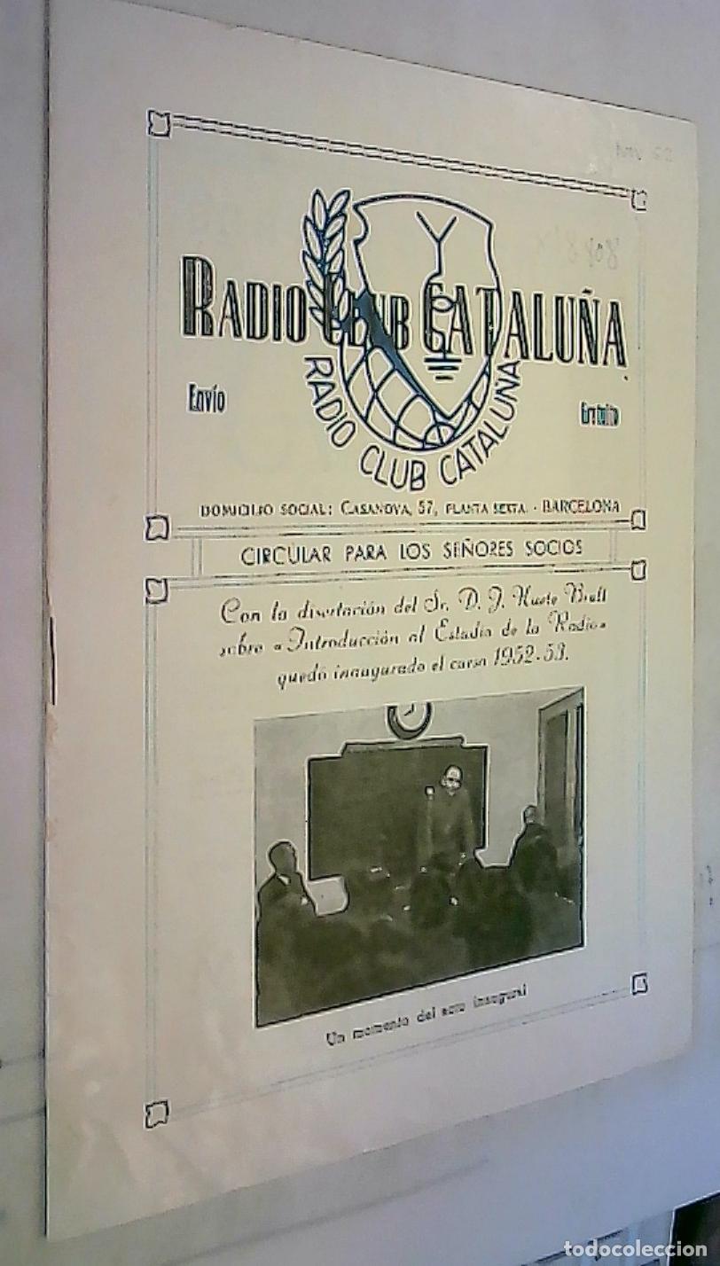 Livres: Radio Club Catalu&ntilde;a Noviembre 1952 - REVISTA: