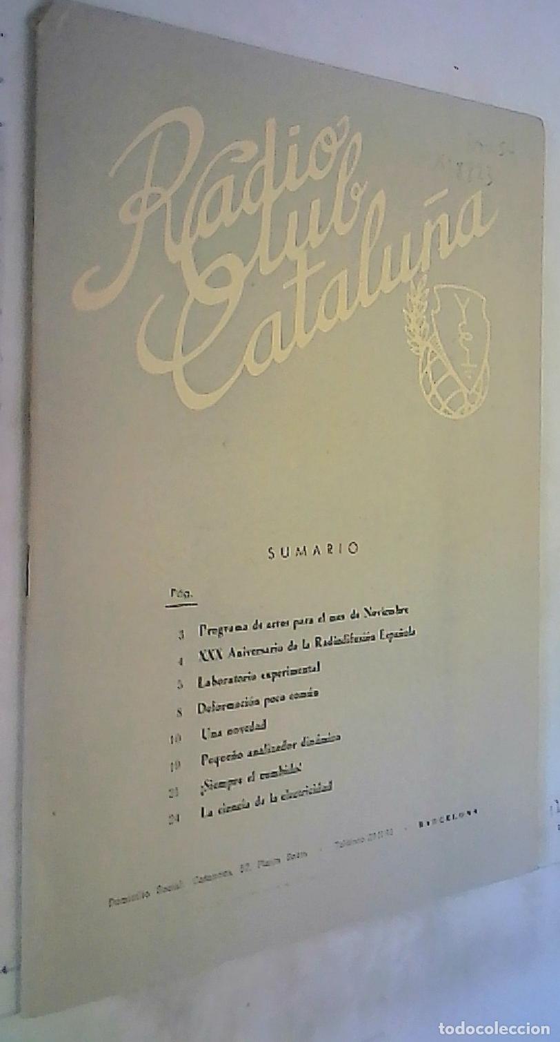 Livres: Radio Club Catalu&ntilde;a Noviembre 1954 - REVISTA: