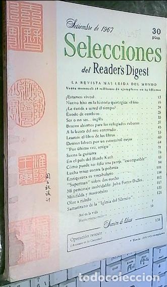 books: Selecciones del Reader 's Digest Septiembre de 1967 - REVISTA: