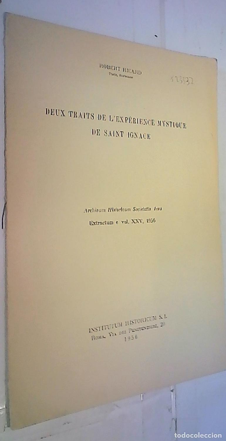 Libros: Deux traits de l' exp&eacute;rience mystique de Saint Ignace. Separata - Ricard, Robert: