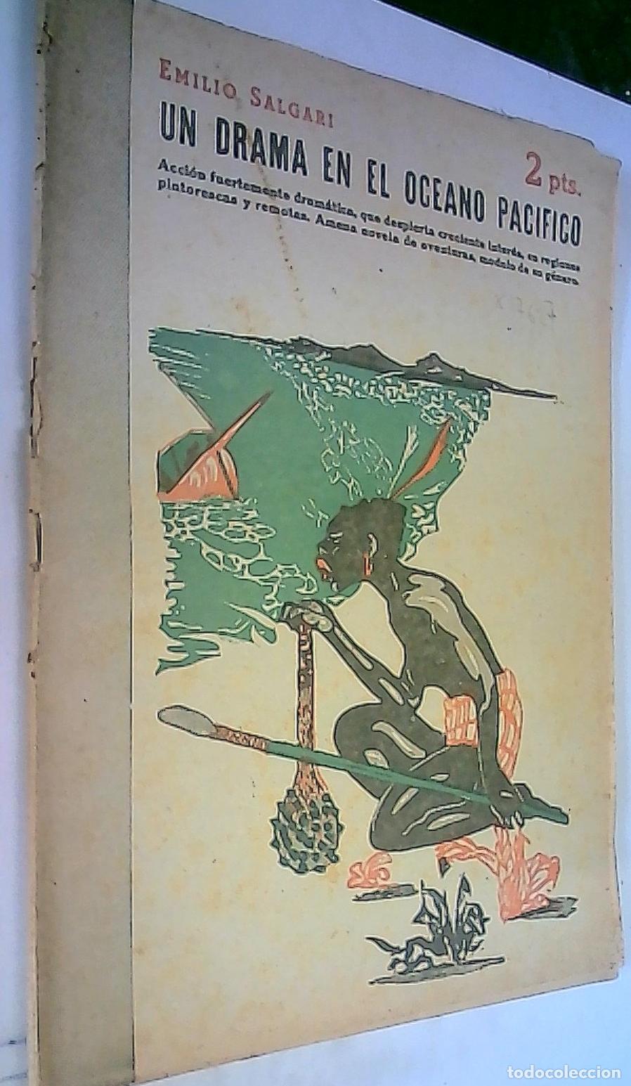Libros: Un drama en el oc&eacute;ano Pac&iacute;fico - Salgari, Emilio: - Foto 1