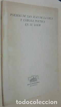 Libros: Poes&iacute;as de .... y Corona Po&eacute;tica en su loor - SAN JUAN DE LA CRUZ:
