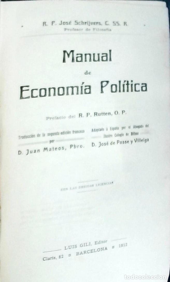 Libros: Manual de Econom&iacute;a Pol&iacute;tica - Schrijvers, Jos&eacute;: