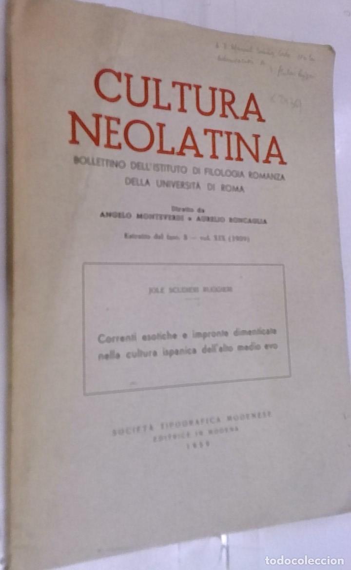 Libros: Correnti esotiche i impornte dimenticate nella cultura ispanica dell' alto medio evo. Separata - Scu