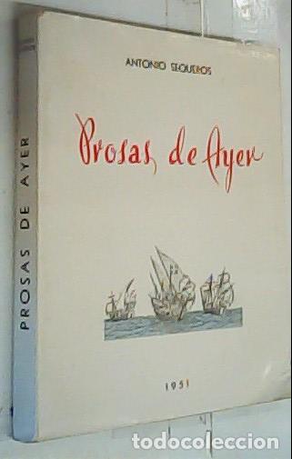 Libros: Prosas de ayer - Sequeros, Antonio: