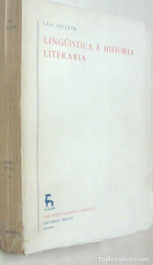 Livros em segunda m&atilde;o: Ling&uuml;&iacute;stica e historia literaria - SPITZER, Leo:
