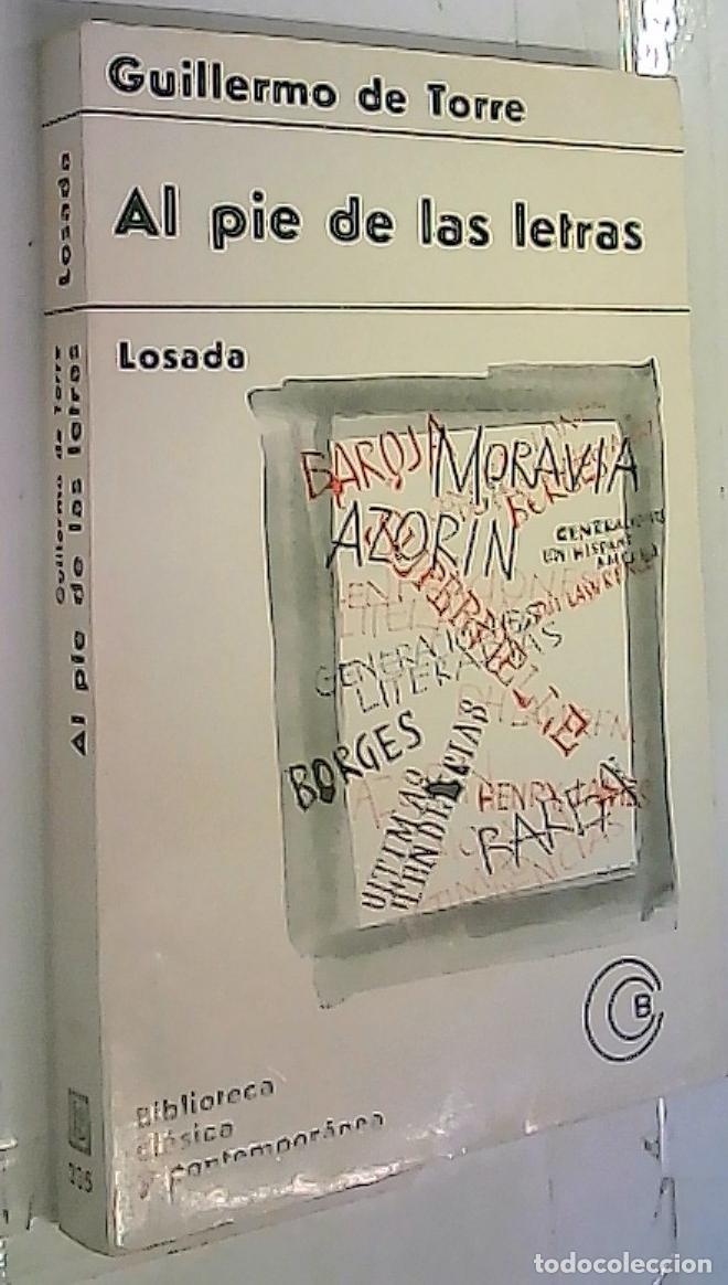 books: Al pie de las letras - Torre, Guilermo de: