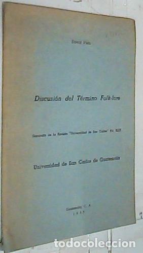 Libros: Discusi&oacute;n del T&eacute;rmino Folklore. Separata - Vela, David: - Foto 1
