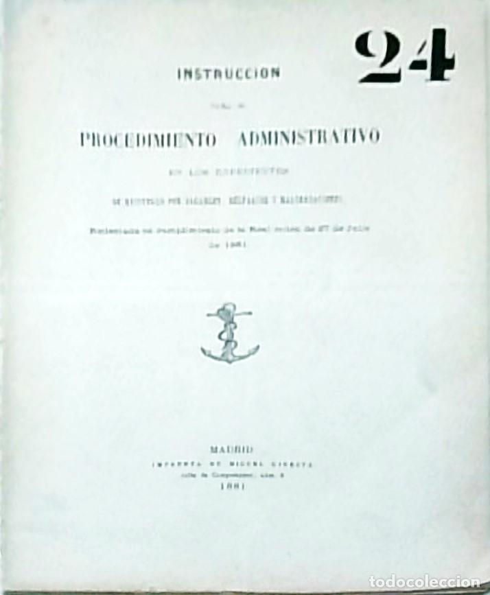 books: Instrucci&oacute;n para el procedimiento administrativo en los expedientes de reintegro por alcances, desfa