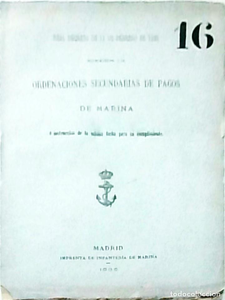 books: Real decreto de 13 de Febrero de 1885 suprimiendo las ordenaciones secundarias de pagos de Marina e