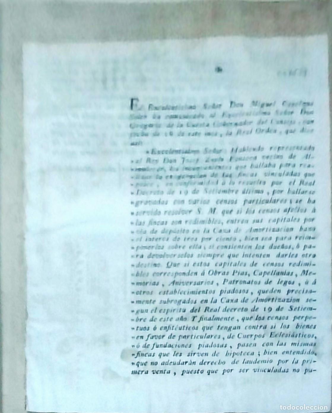 books: Real orden que recoge los inconvenientes que Don Josef Zoylo Fonsesa, en representaci&oacute;n del Rey, se