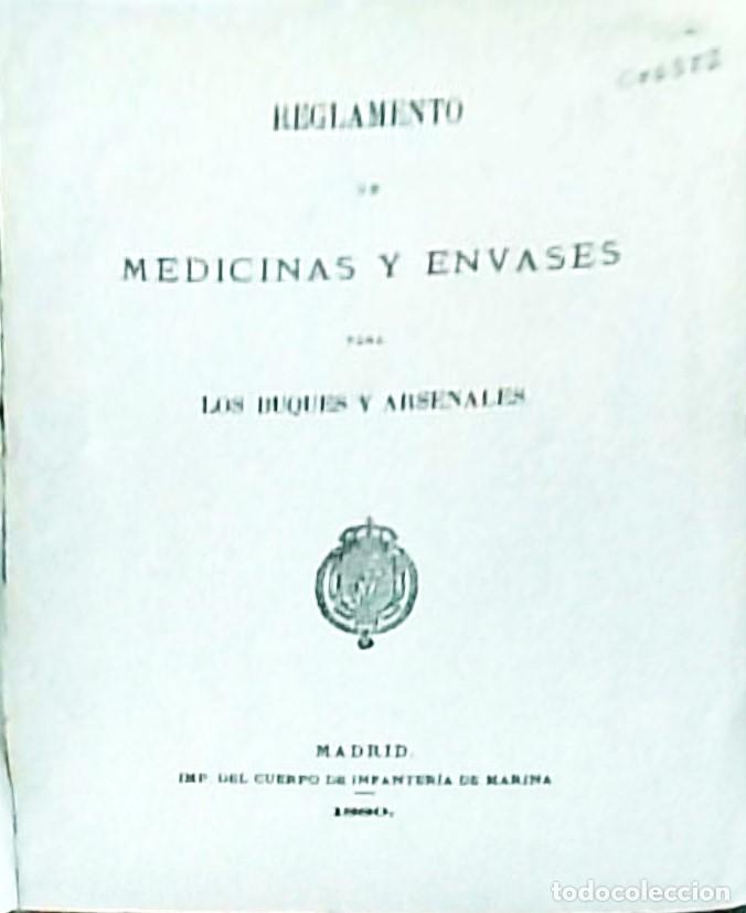 books: Reglamento de medicina y envases para los buques y arsenales - :
