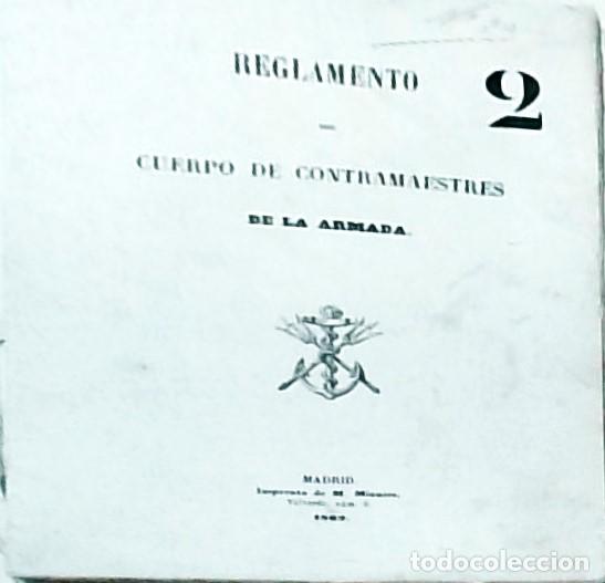 books: Reglamento del Cuerpo de Contramaestres de la Armada - :