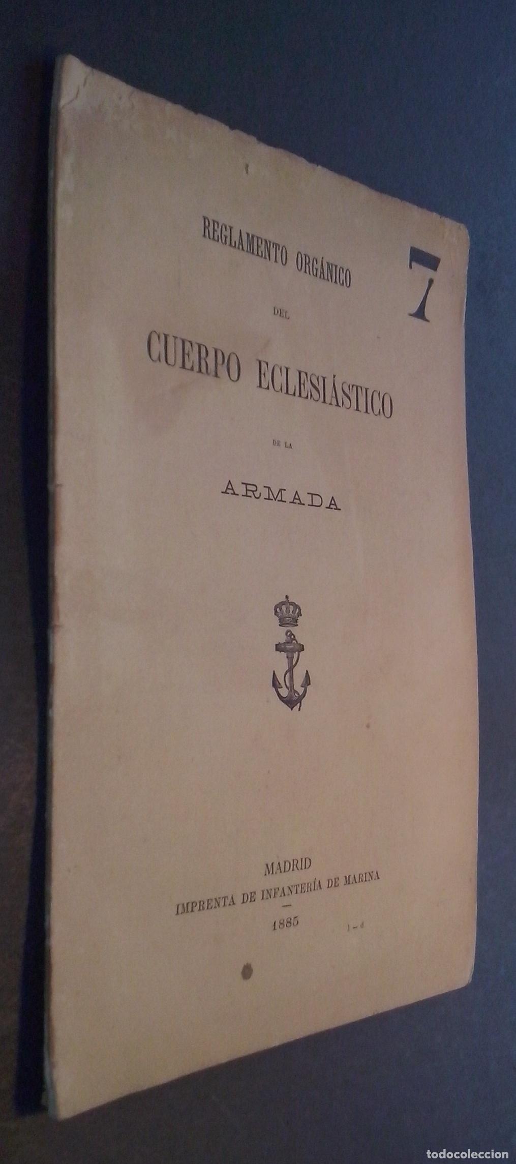 Livres: Reglamento org&aacute;nico para el Cuerpo Eclesi&aacute;stico de la Armada - :