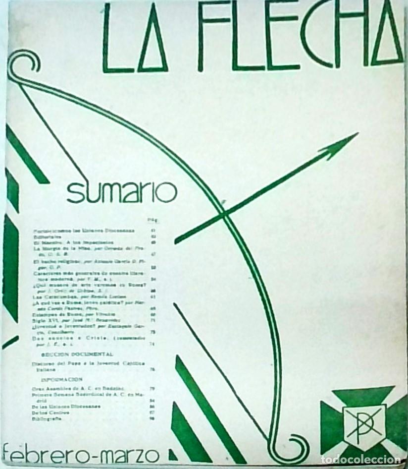 Libri di seconda mano: La Flecha. Organo oficial de la Juventud Cat&oacute;lica. Ano III. N&ordm; 22. Madrid 28 febrero (marzo) 1934 -