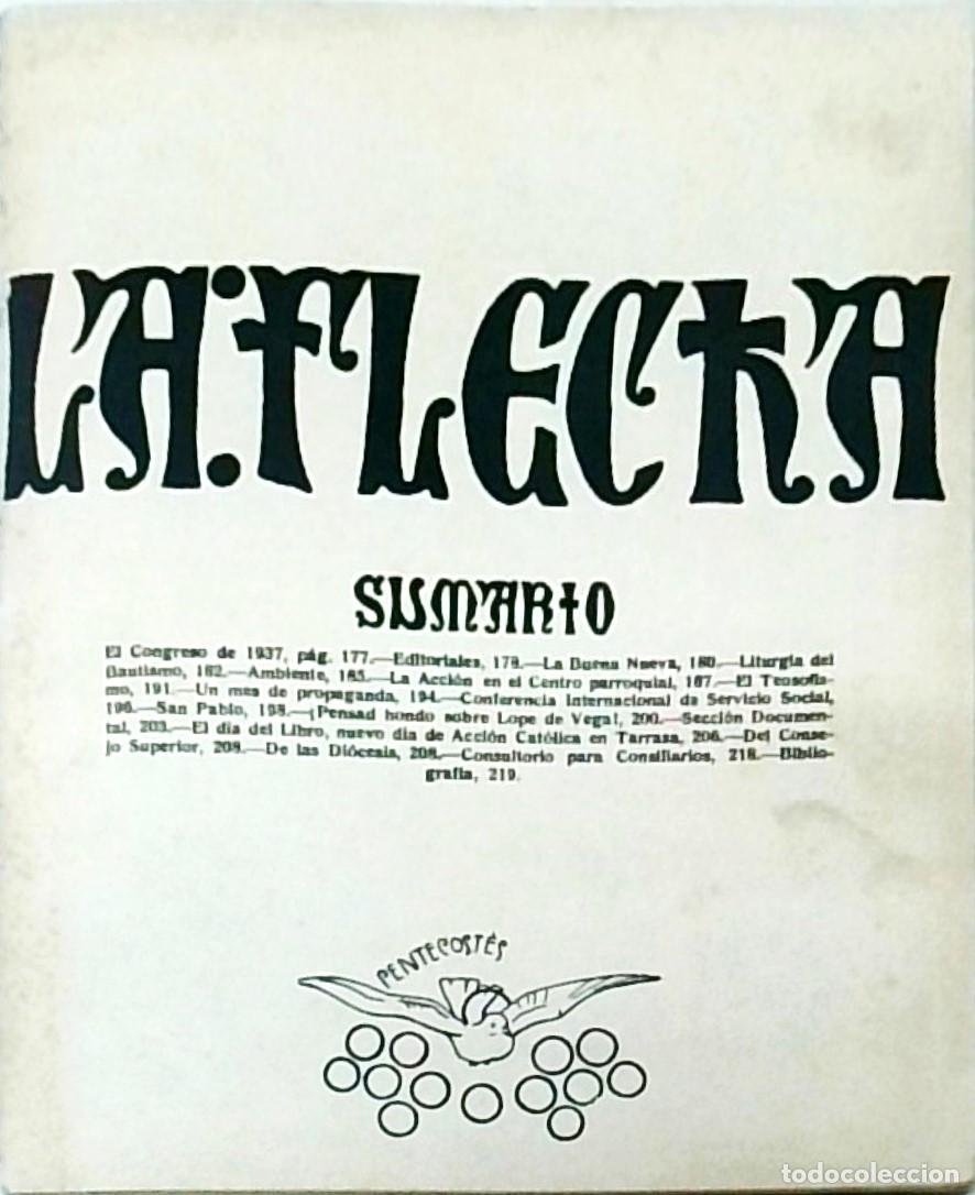 Libri di seconda mano: La Flecha. Organo oficial de la Juventud Cat&oacute;lica. Ano IV. N&ordm; 37. Madrid, junio 1935 - AA. VV.:
