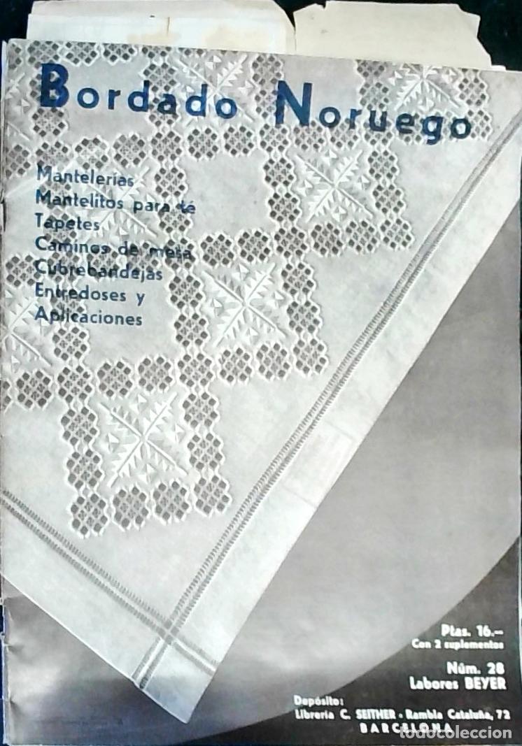 Livros em segunda m&atilde;o: Bordado noruego: Mantaler&iacute;as, mantelitos para t&eacute;, tapetes, caminos de mesa, cubrebandejas, entredose