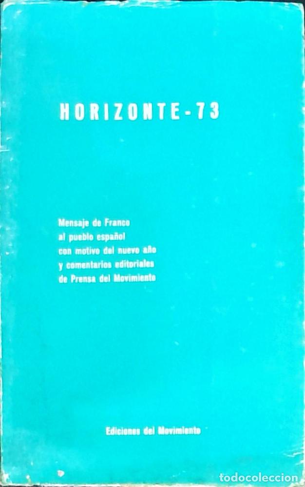 B&uuml;cher: Horizonte 73: mensaje de Franco al pueblo espa&ntilde;ol con motivo del nuevo a&ntilde;o y comentarios editoriales