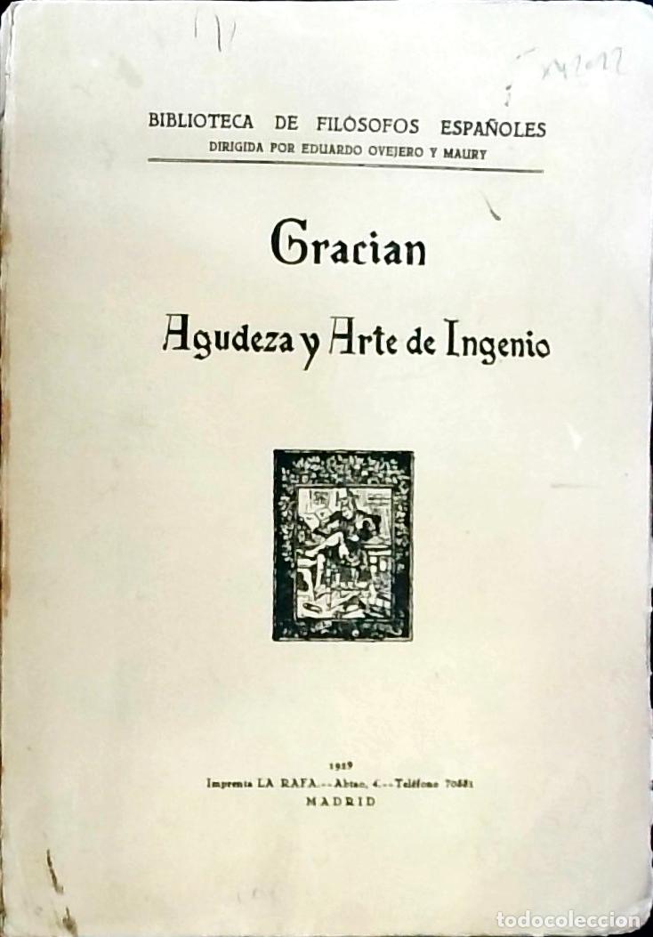Libros: Agudeza y arte de ingenio en que se explican todos los modos y diferencias de conceptos, con ejempla
