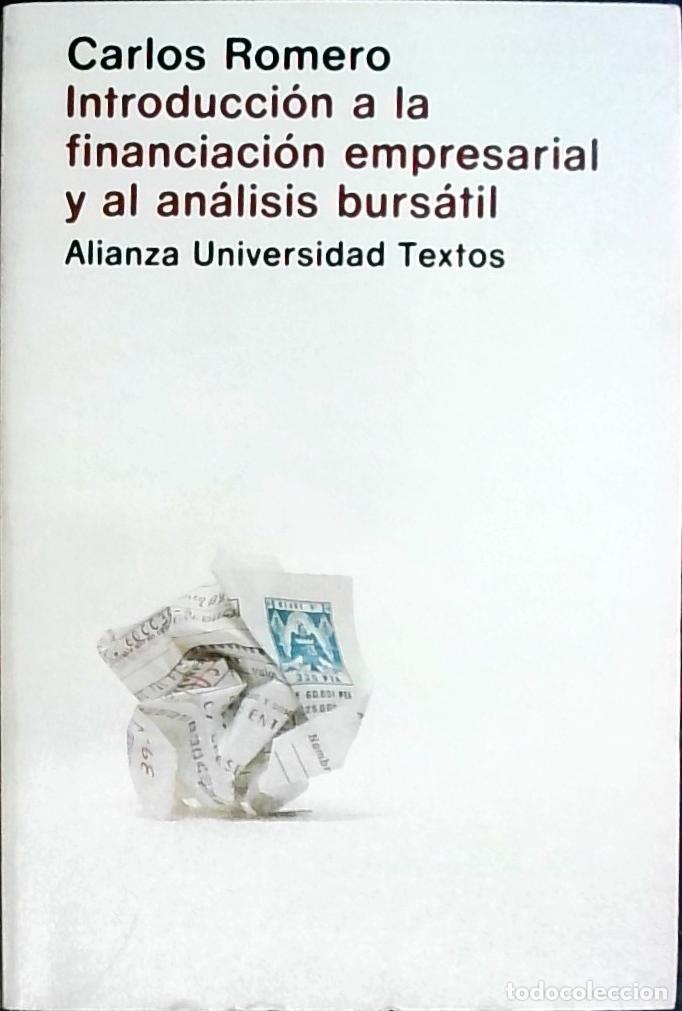 Livros em segunda m&atilde;o: Introducci&oacute;n a la financiaci&oacute;n empresarial y al an&aacute;lisis burs&aacute;til - Romero, Carlos :