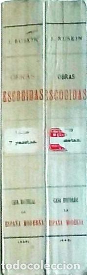 Libros: Obras escogidas. 2 tomos - RUSKIN, J.: - Foto 1