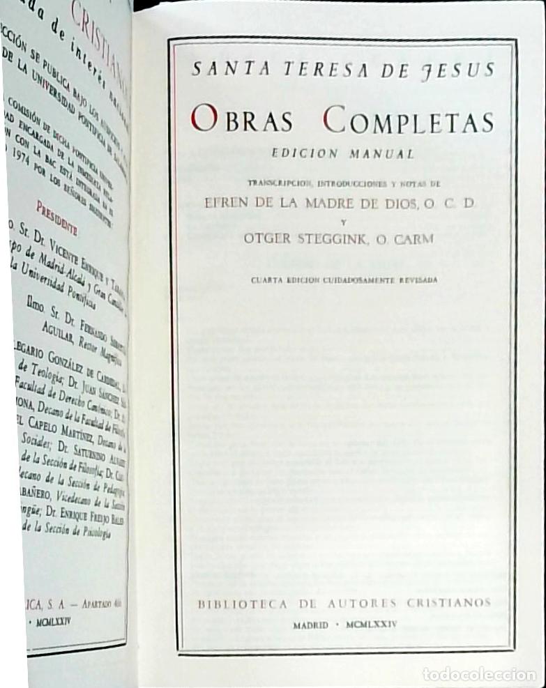 B&uuml;cher: Obras completas - Santa Teresa de Jes&uacute;s :