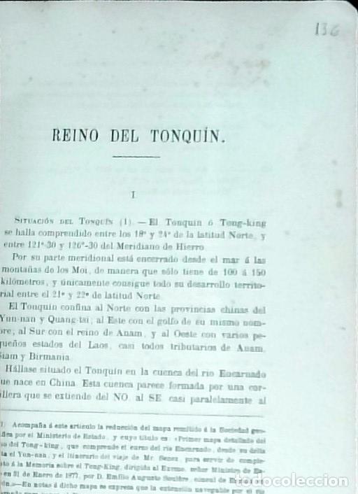 Livres: Reino del Tonqu&iacute;n. Separata - Soulere, Emilio Augusto: