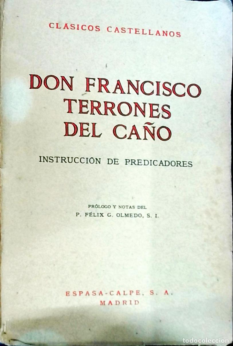 books: Instrucci&oacute;n de predicadores - Terrones del Ca&ntilde;o, Don Francisco: