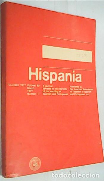 Libri di seconda mano: Hispania. A Journal Devoted to the Interests of the Teaching of Sapnish adn Portuguese Volumen 60, M