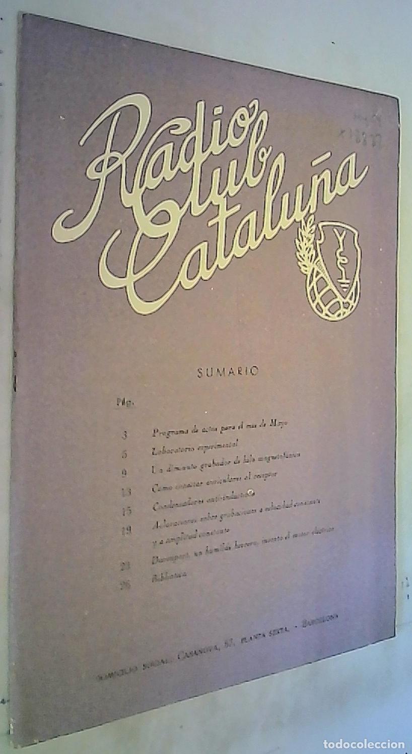 Livres: Radio Club Catalu&ntilde;a Mayo 1954 - REVISTA: