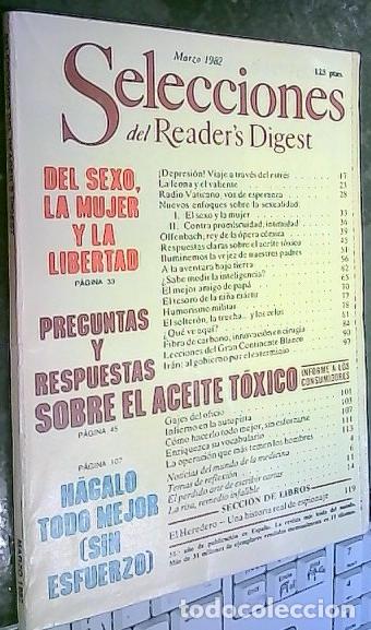 books: Selecciones del Reader 's Digest Marzo de 1982 - REVISTA:
