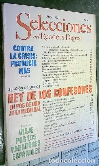 books: Selecciones del Reader 's Digest Mayo de 1982 - REVISTA: