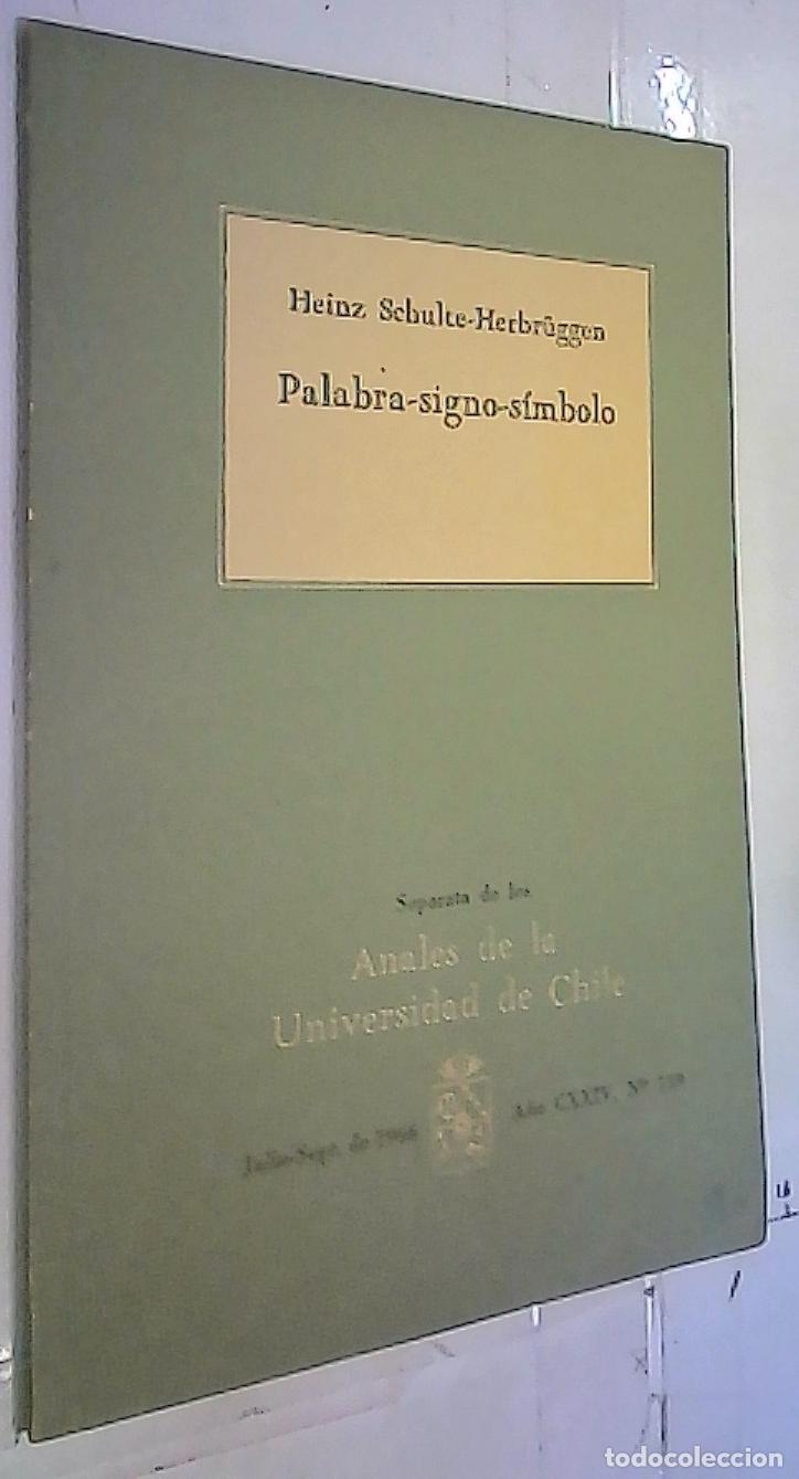 Livros em segunda m&atilde;o: Palabra. Signo. S&iacute;mbolo - Schulte Herbr&uuml;ggen, Heinz: