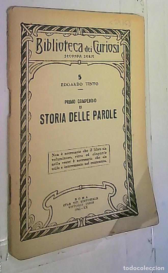 Libri di seconda mano: Primo compendio di Storia delle Parole - Tinto, Edoardo:
