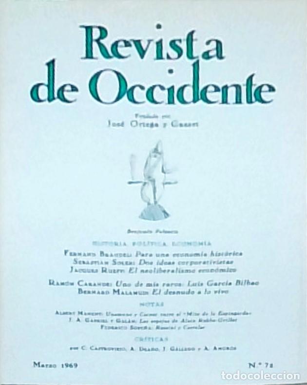 Libri di seconda mano: Revista de Occidente. N&ordm; 72. Marzo 1969 - AA. VV.: