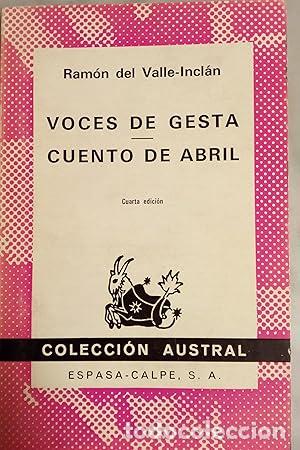 Libros: Voces de gesta - Cuento de Abril.