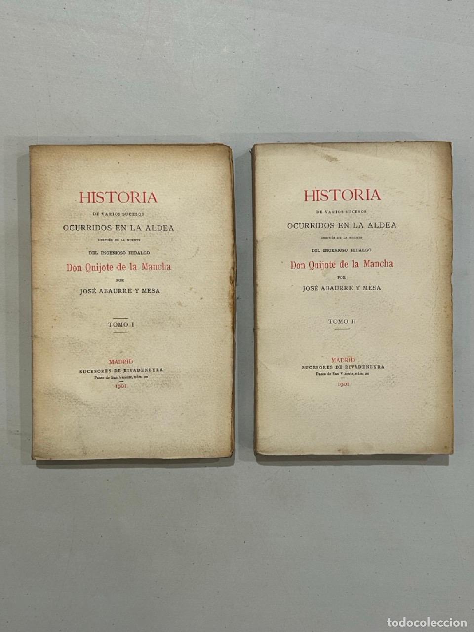 Libros: Jos&eacute; Abaurre y Mesa - Historia de varios sucesos ocurridos en la aldea despu&eacute;s de la muerte del inge