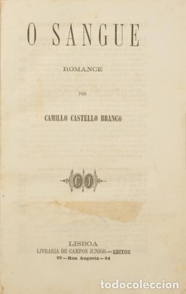 Libros: CASTELO BRANCO. (Camilo) - O SANGUE. - Foto 1