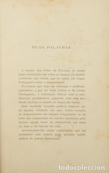 Libros: HORACIO FLACO. (Quinto) - ODES, EPODOS E POEMA SECULAR. - Foto 2