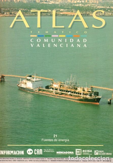 B&uuml;cher: ATLAS TEMATICO. COMUNIDAD VALENCIANA 21 (FUENTES DE ENRG&Iacute;A) - QUEREDA SALA, JOS&Eacute; JOAQU&Iacute;N