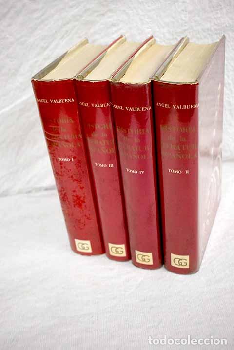 Libros: Historia de la literatura espa&ntilde;ola.- Valbuena Prat, &Aacute;ngel