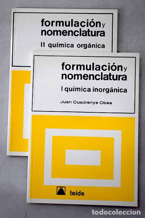 Libros: Formulaci&oacute;n y nomenclatura.- Cuadrenys Obea, Juan