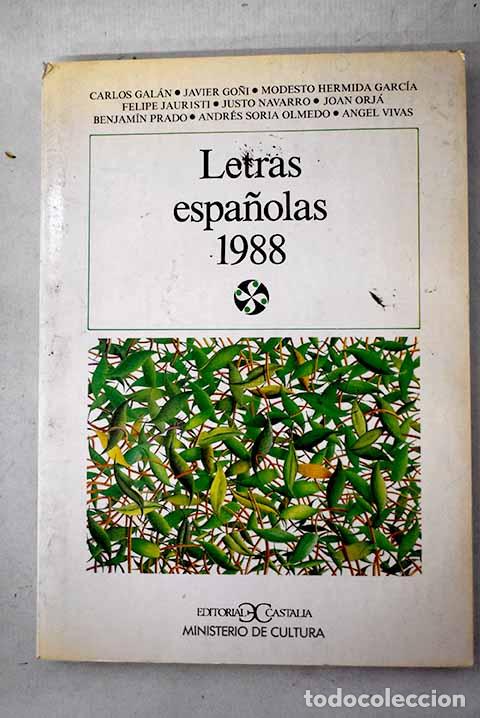 Livres: Letras espa&ntilde;olas 1988