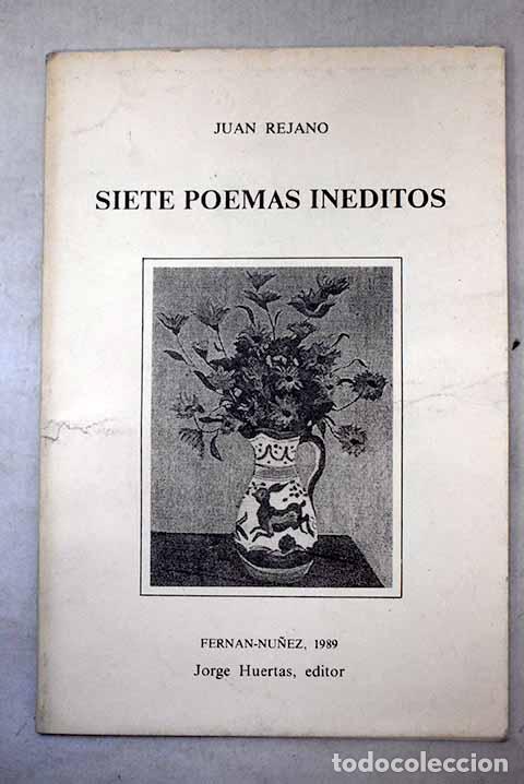 books: Siete poemas in&eacute;ditos.- Rejano, Juan